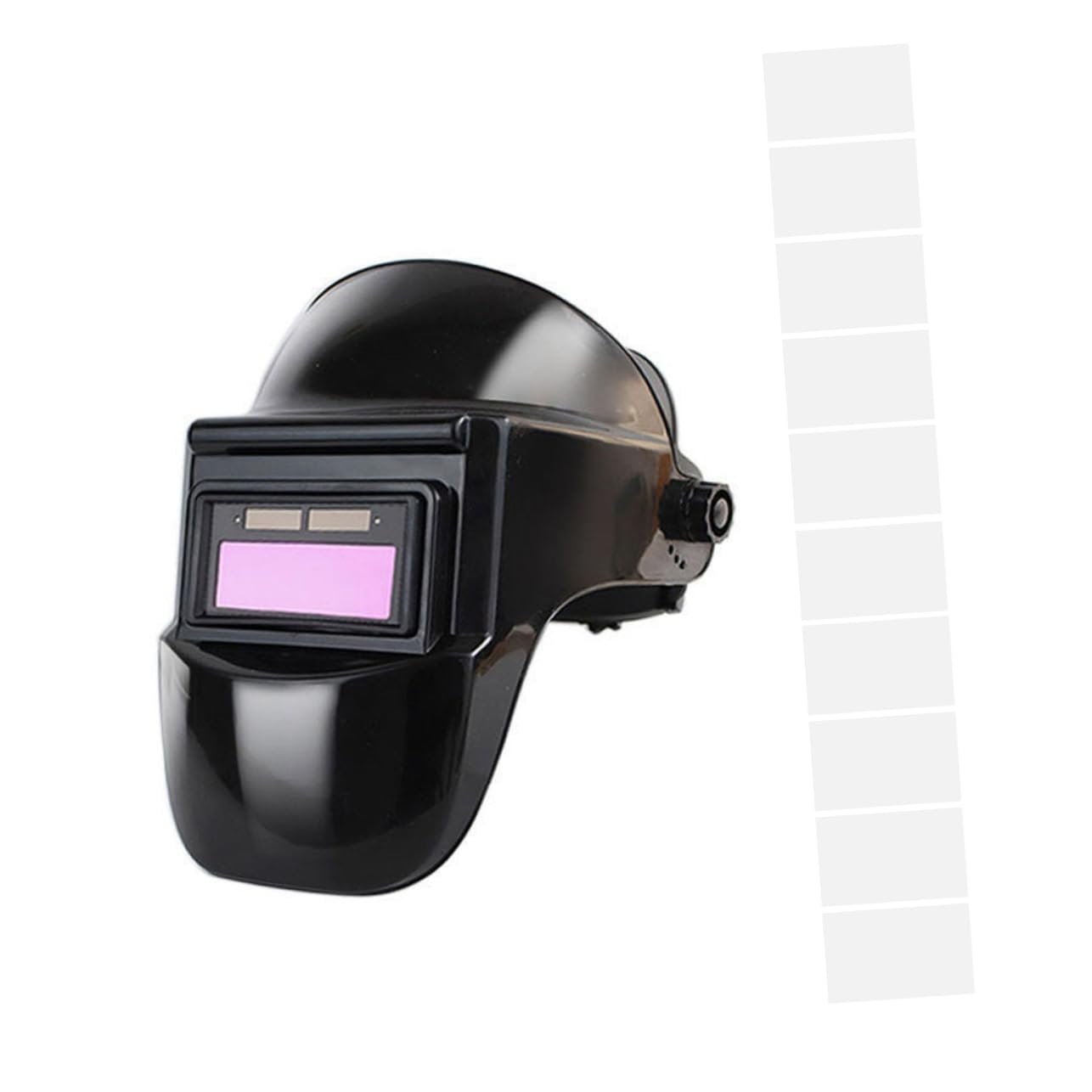 VILLCASE 2 Juegos Copas de soldadura optoelectrónica casco con oscurecimiento automático escudo de soldadura gafas de soldador gafas de soldadura de oscurecimiento automático Negro