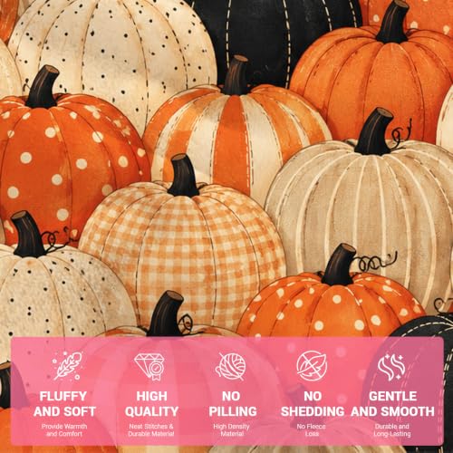 Image of TEHALK Fall Blankets, Pumpkin Blankets