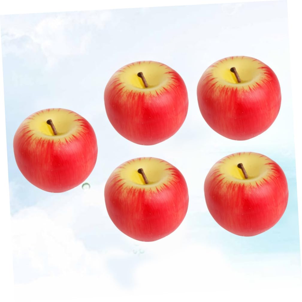 Didiseaon 5 Velas De Frutas Artificiales De Navidad Sin Decoraciones De Simulación De Escena De Papá Noel Para Bodas Fiestas Decoración Del Hogar De Navidad