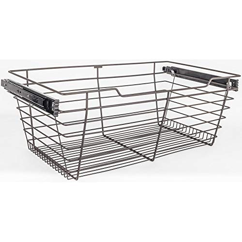 Dark Bronze Closet Pullout Basket 16