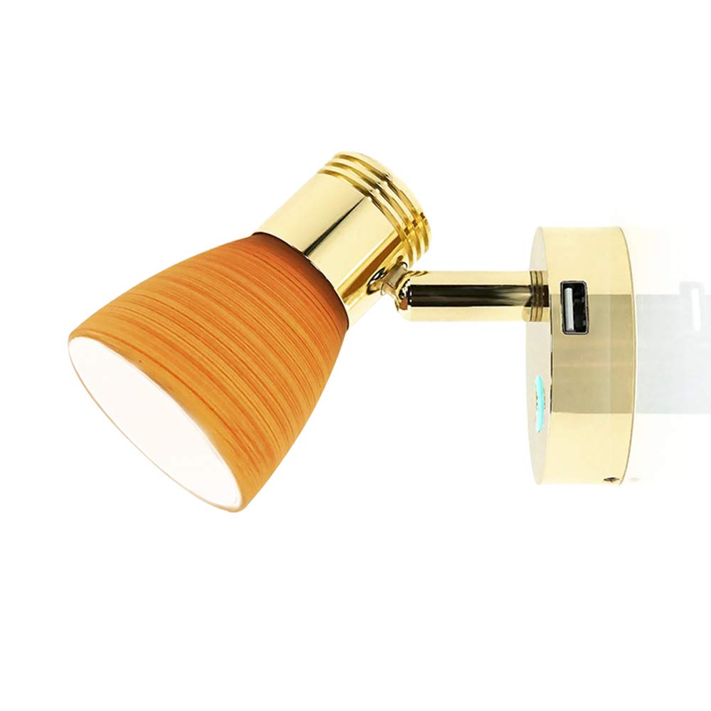 Buy THALASSA RV 12 Volt Reading Lights with USB Port, Frosted Glass