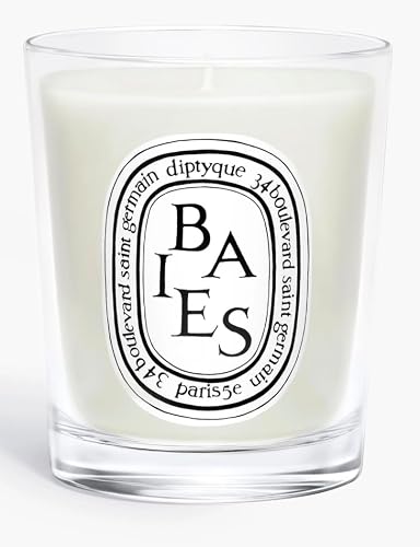 DIPTYQUE Baies Roses & Figuier Scented Candle 3 Piece Set 70 Grams Each Gift Boxed, White - Thumbnail 5