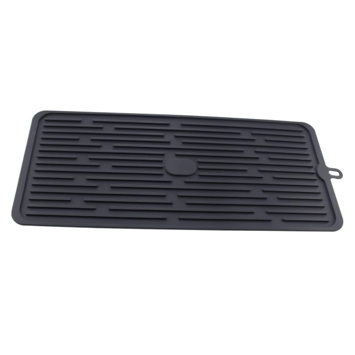 Estera de silicona para fregadero negra ideal para escurrir verduras de forma antideslizante