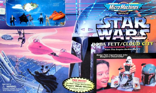 Star Wars MicroMachines Boba Fett Cloud City Transforming Action Set