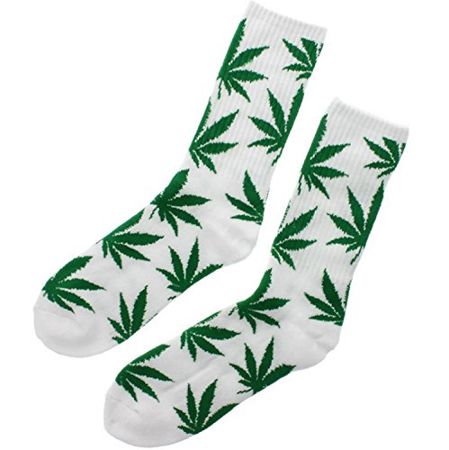 Unisexe Coton Crew chaussettes Marijuana Cannabis Weed Rasta Cover
