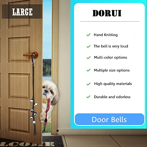 Canine Hanging Doorbells| Further Loud Canine Potty Coaching Bells| Adjustable Sturdy Braided Rope Door Bell for Canine to Ring to Go Exteriorblack+pink  Cucciolini Doodles Canine hanging doorbells| further loud canine potty coaching bells| adjustable sturdy braided rope door bell for canine to ring to go exteriorblack+pink   cucciolini doodles