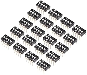 Generic 20 Stück DIP-Schalter 4 Positionen