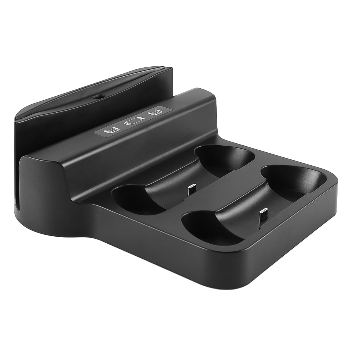 Stazione di ricarica per controller, base di ricarica per console di gioco 3 in 1 con USB Type-C per controller e ricarica della console