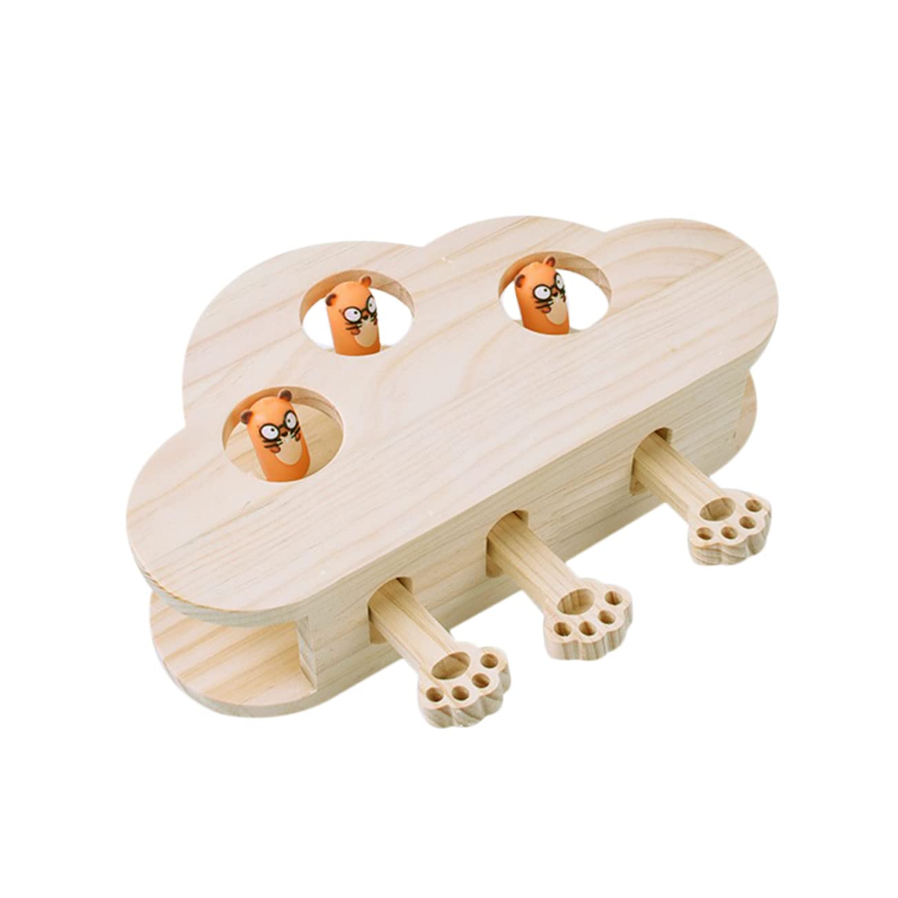 Holz Katzenspielzeug Mäusespielzeug Interaktiv Mit Katzenminze Spielerisch Haustier Katze