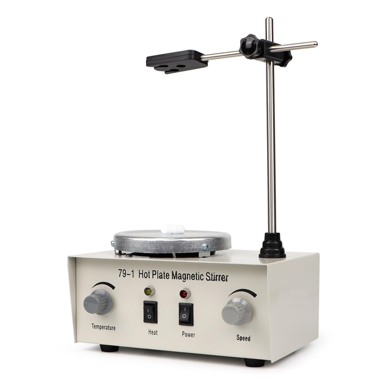 Agitador Magnético De Calefacción De 1000ml, Agitador Magnético De Placa Caliente, Máquina De Laboratorio Mezcladora Magnética De 2400rpm Con Control De Perilla Remueve Con Fuerza