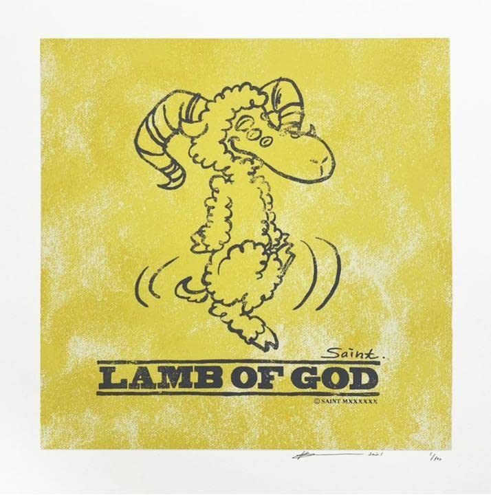 Amazon.co.jp: LAMB OF GOD 細川雄太 版画 直筆EDサイン入り : おもちゃ