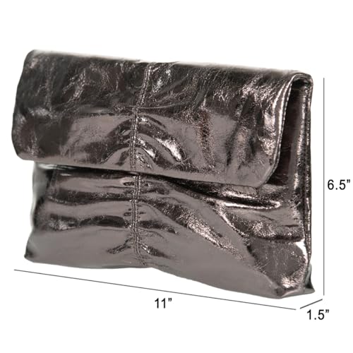 Image of JNB Faux Leather Envelope Clutch Purse