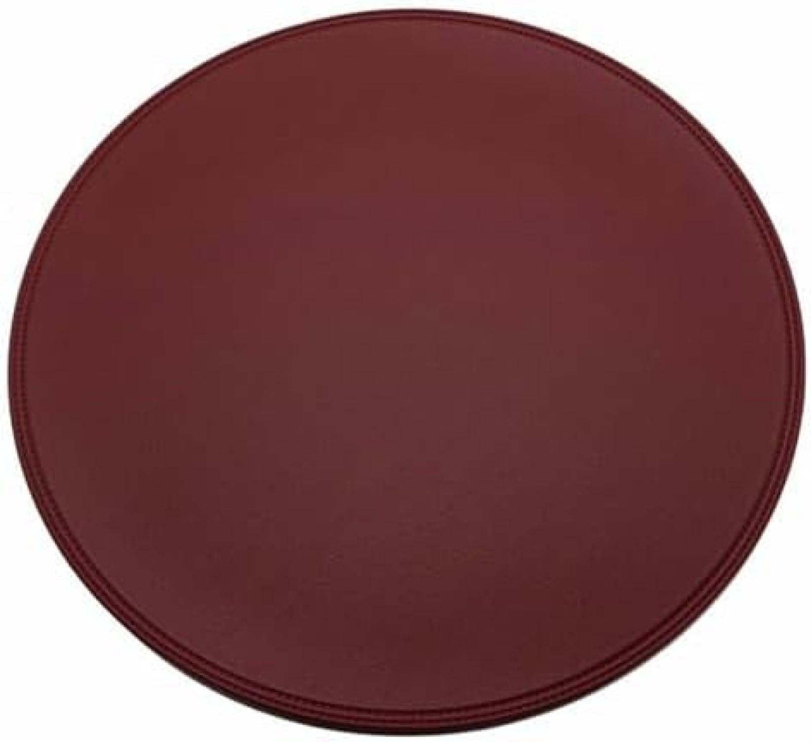 Set de table rond en PVC noir ou vin rouge de 38 cm pour dîner