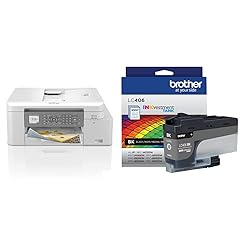 Brother MFC-J4335DW INKvestment Tank All-in-One Printer with Duplex and Wireless Printing Plus Up to 1-Year of Ink in-Box Genuine LC406BK Standard Yield Black INKvestment Tank Ink Cartridge