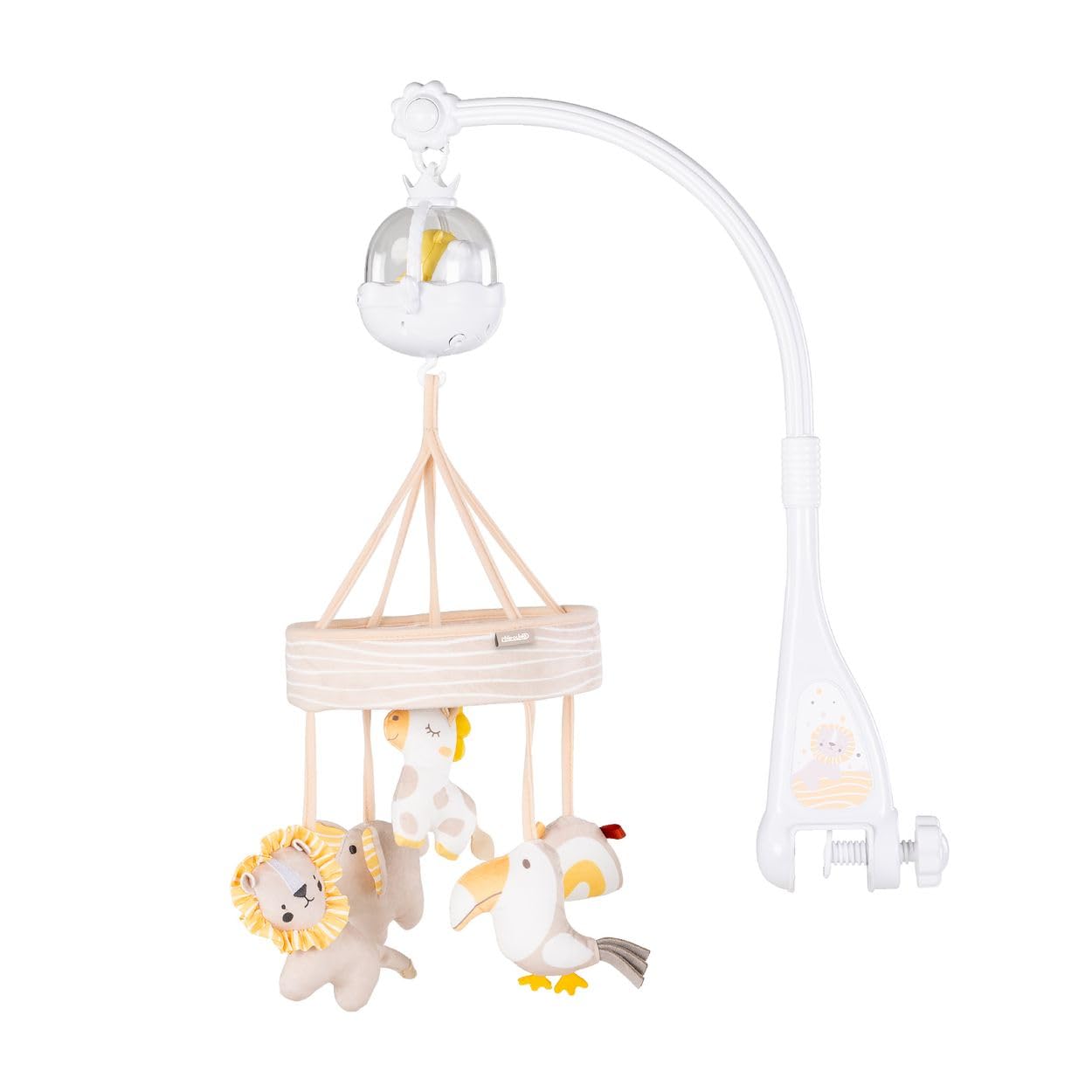 Chipolino Musik Mobile rund drehbar Projektor Bär Timer Bluetooth Fernbedienung beige
