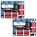 2Pcs Speaker 2 Way Audio Frequency Divider Treble Bass 2 Unit Crossover Filters 80W HiFi Speaker Divider