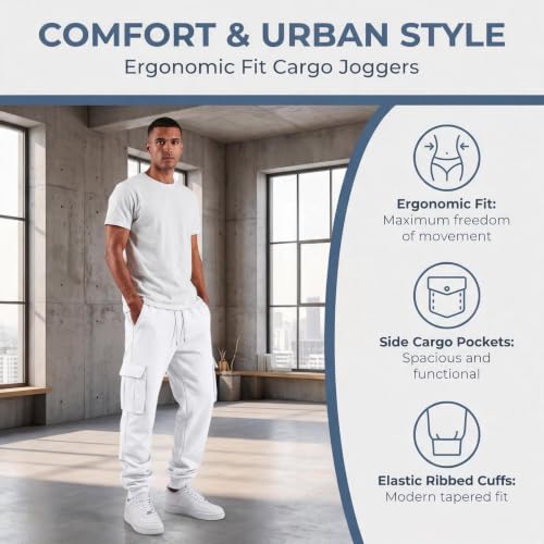 Cargo Pants for Men Casual Loose Fit Straight Leg Pants Hiking Pant - image 5