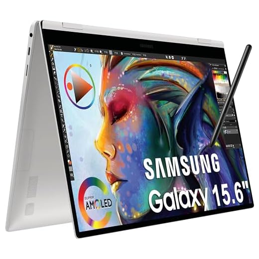 Samsung Galaxy Book Pro 360 2-in-1 Laptop w/ S Pen (15.6" FHD AMOLED Touchscreen, Intel 12-Core i7-1260P, 16GB RAM, 1TB SSD) for Professionals, Fingerprint, Backlit, Wi-Fi 6E, Win 11 Pro, NP950QED