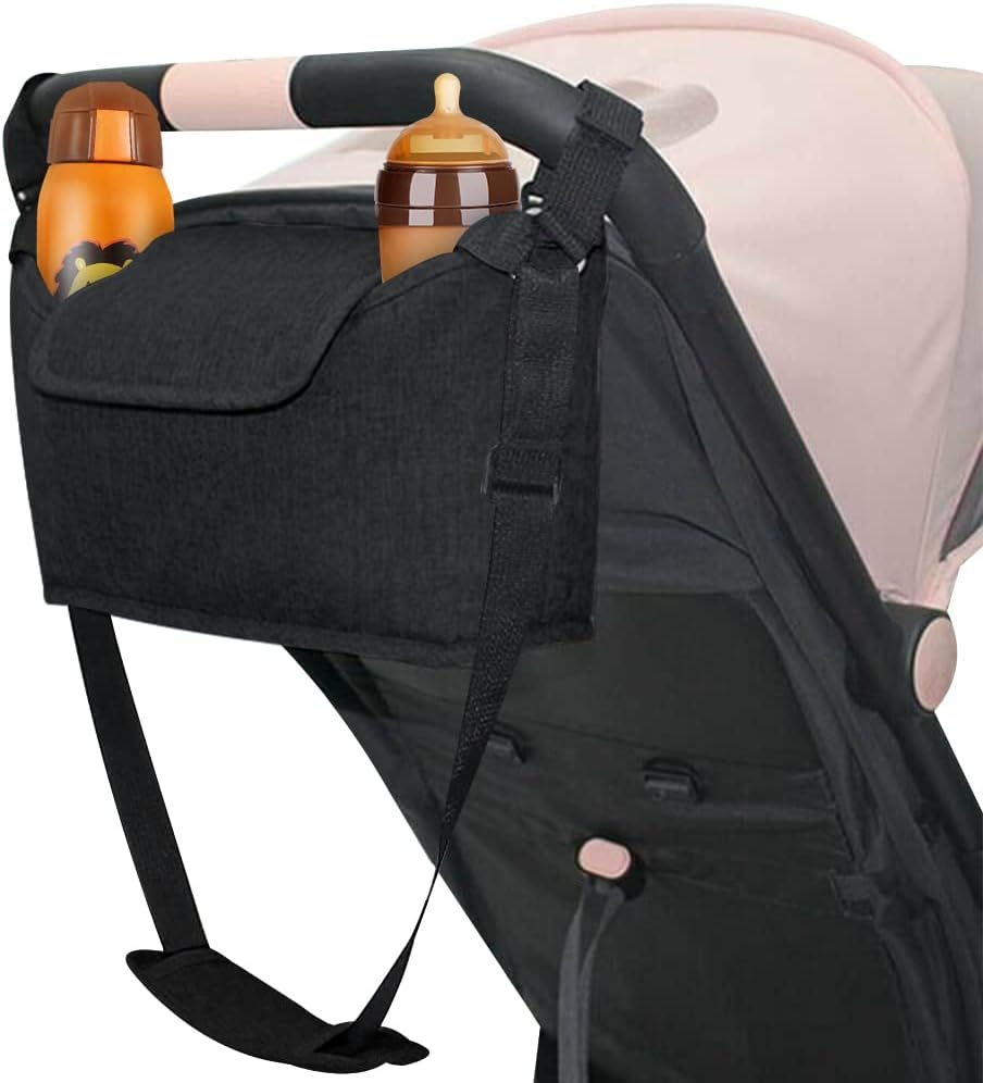 BaanflyLarge Capacity Pram Pushchair Organiser Mummy Stroller Bag Buggy Cup Bottle Holder Waterproof Universal Baby Buggy Organiser Bag with Adjustable Shoulder Strap for Baby Outdoor Supplies