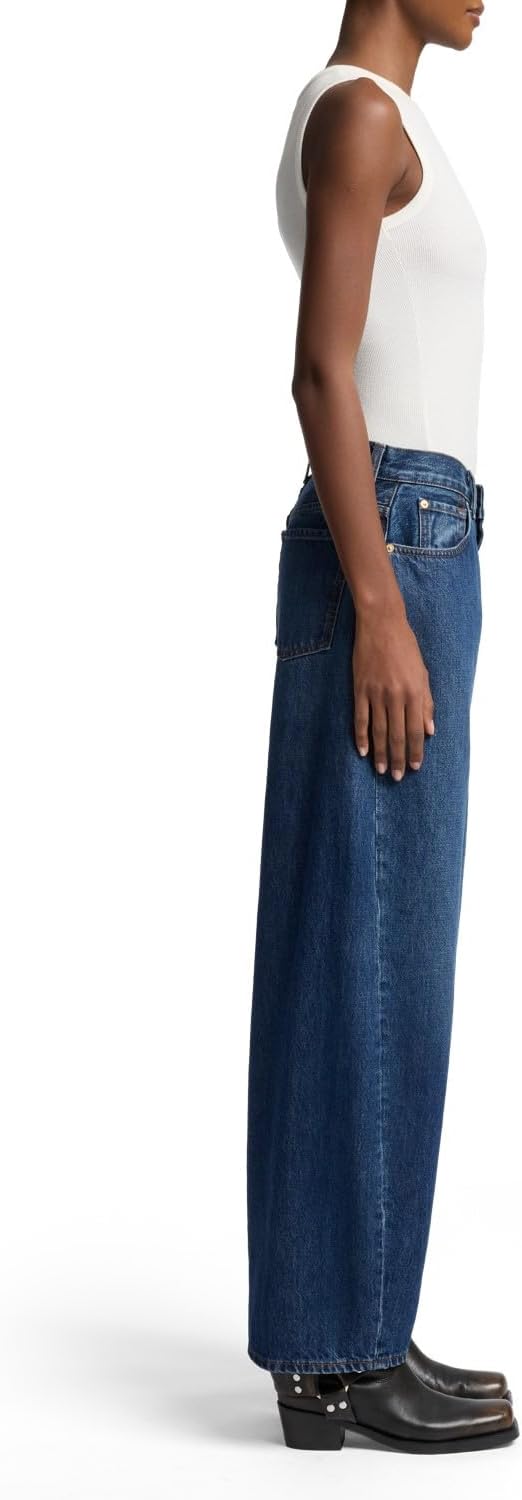 7 for All Mankind Womens Twisted Bonnie Barrel Leg Jeans - Image 3