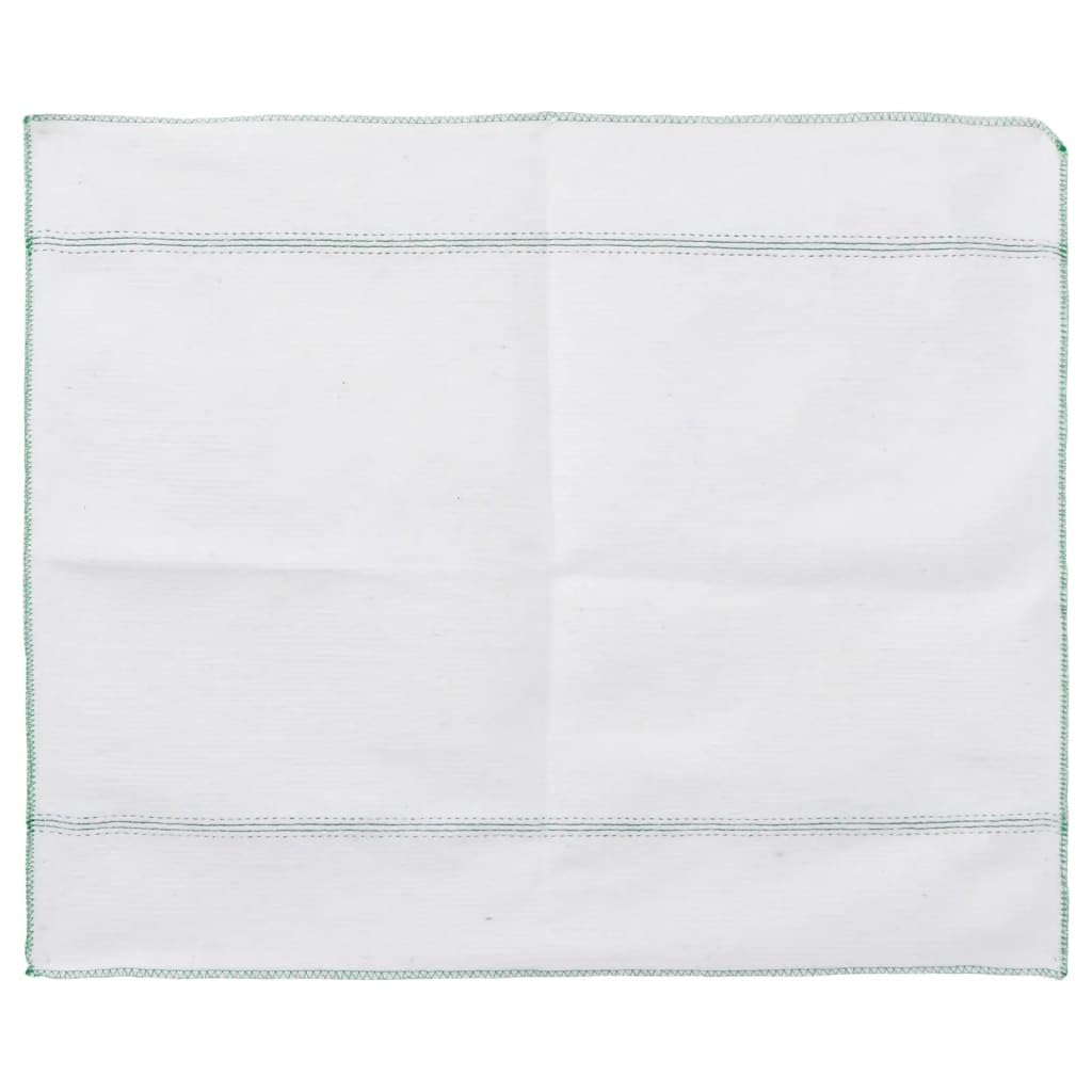 Homgoday Bayetas 50 uds Blancas con Rayas Verdes 50x60 cm Productos para Limpieza del hogar