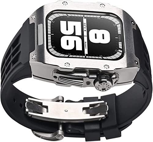 Bracelet de montre en caoutchouc Apple Watch 45mm et coque de protection iWatch
