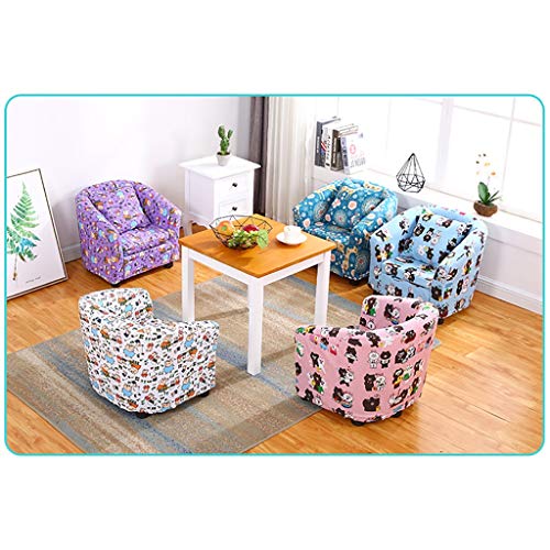 Cotton Foam Armchair, Kids' Mini Sofa, Wood Structure Cartoon Pictures for 1-6 Years Old Toddler (Color : B) - Image 5