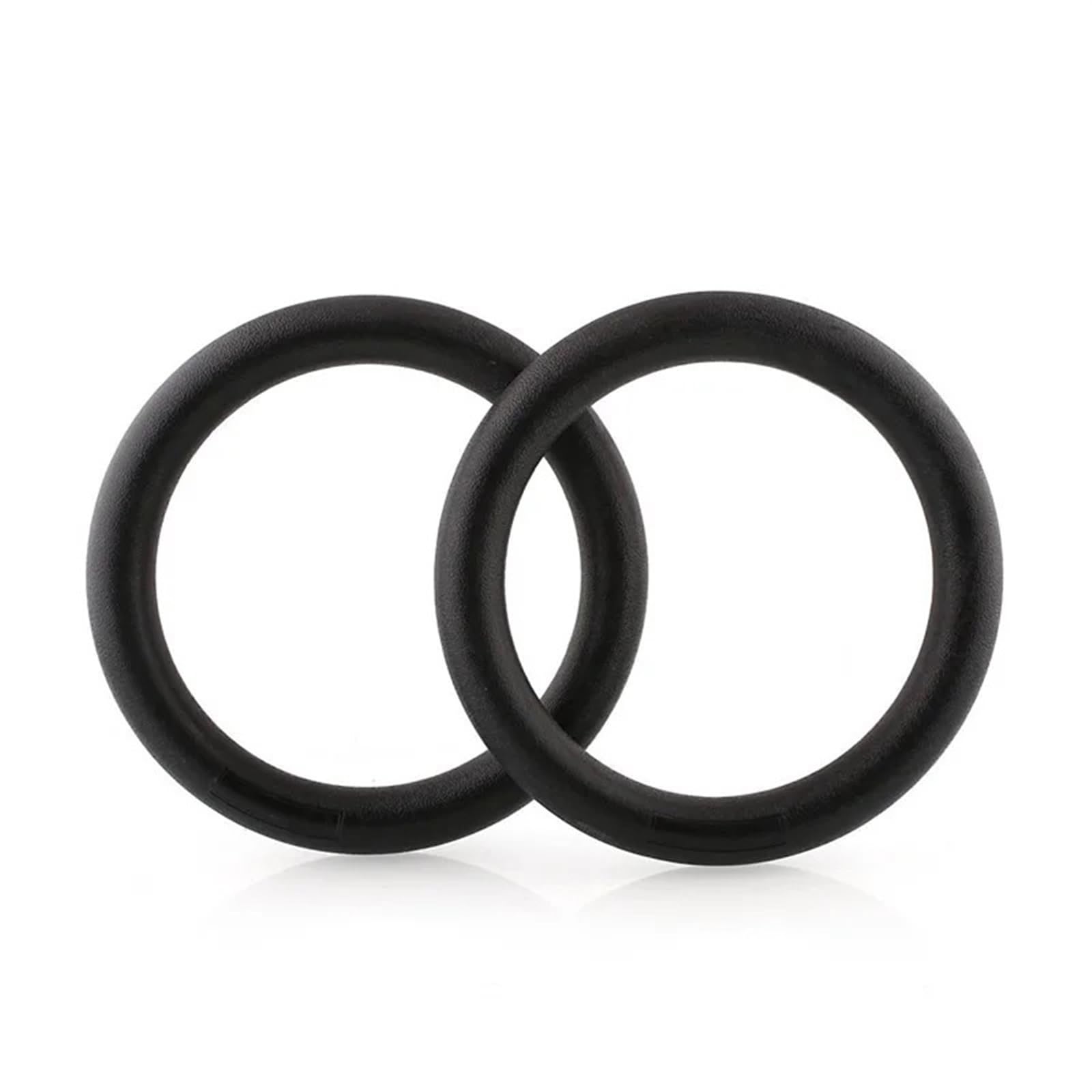 Anillas Gimnasia 1 par de Anillas de Gimnasia ABS for dominadas, Entrenamiento de Fuerza Corporal y dominadas.(2 Black Rings)