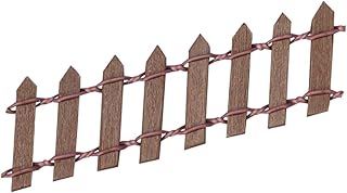 ibasenice Dollhouse Fence Homemade Ornaments Plants Decor Ornament Crafts Micro Landscape Fence Farm Animals Fence Farm Fencing Toy DIY Fence Ornament Fence Photo Prop Decorative Mini Fence