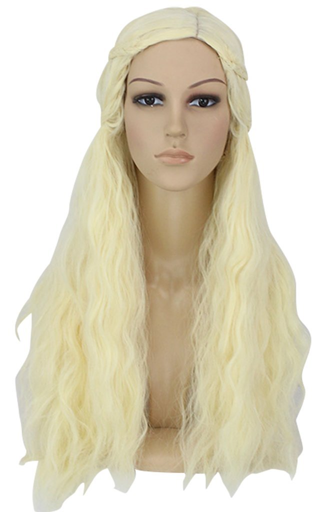 DRASAWEE Miss Girls Natural Long Curly Wavy Princess Hair