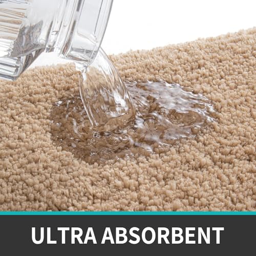 Image of MAXOSHINE Microfiber Bathroom Mat Anti Skid-Highly Absorbent Super Soft Door Mats for Home Kitchen Living Room-2000 GSM Floor Mat
