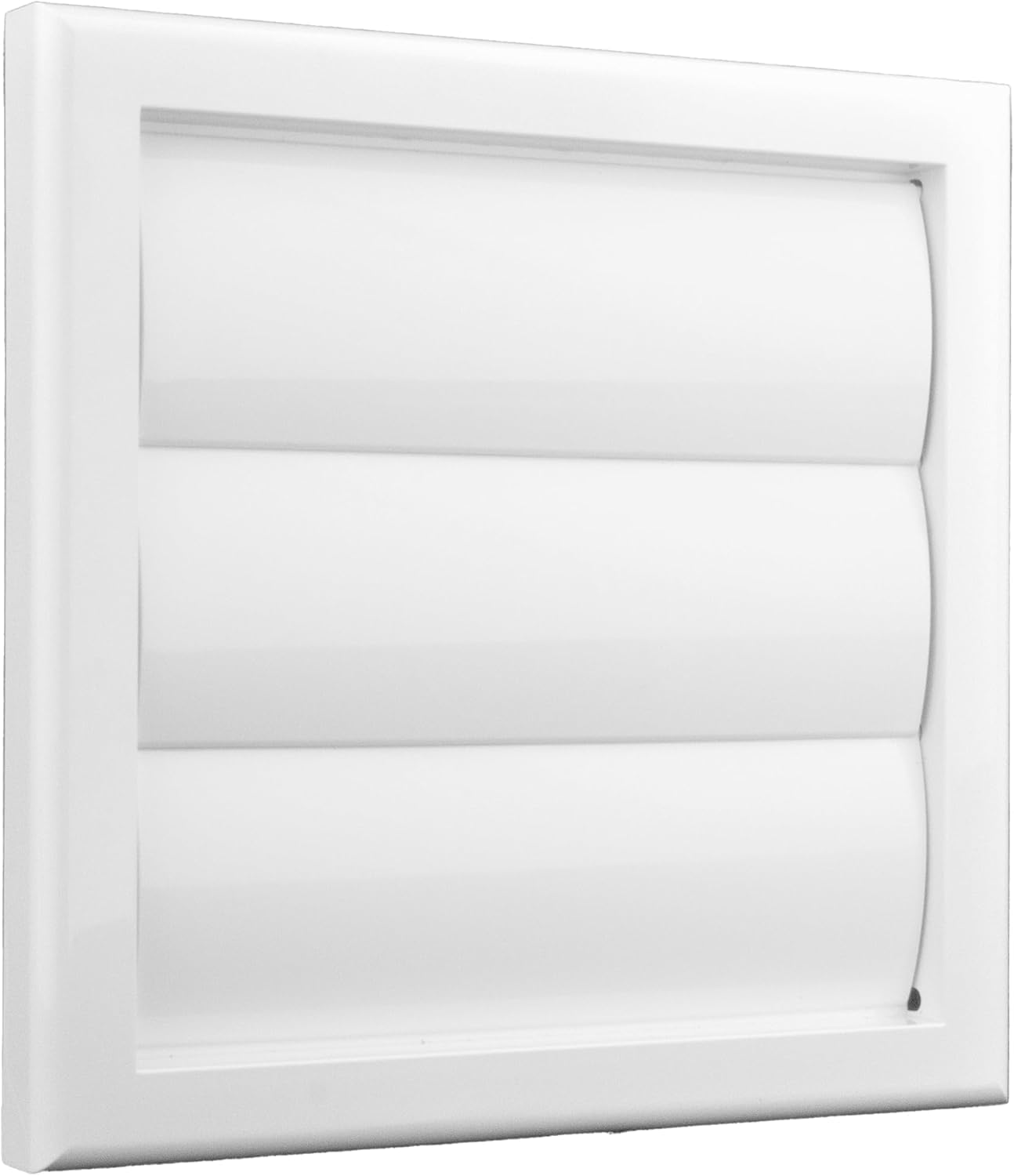 Devola 100mm Gravity Grille (4 Inch) Round Rear Spigot155mm External Air Vent Cover100mm Wall Vent GrilleWhite from B&Q