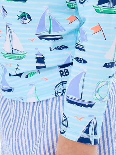 Image of RUGGEDBUTTS Baby /Toddler Boys Long Sleeve Rash Guard Swim Shirt w /UPF 50+