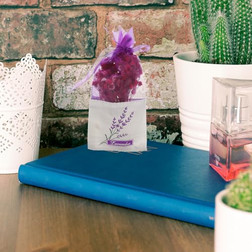 Bolsas Aromáticas de Lavanda 12 unidades Algodón Morado miniatura 6