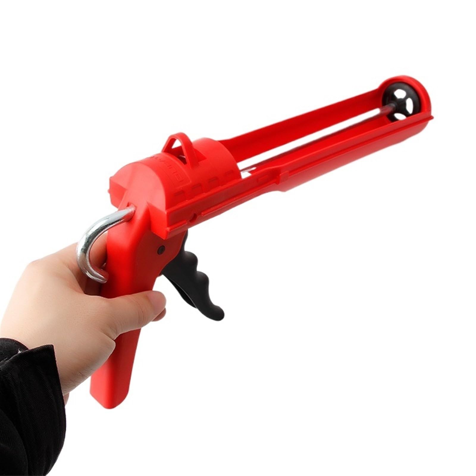 Pistola para calafatear de Doble cañón Pistola de Pegamento de Vidrio, aplicador de Pegamento de Silicona Sellado, Pistola de Pegamento de presión cilíndrica, 1 Uds.