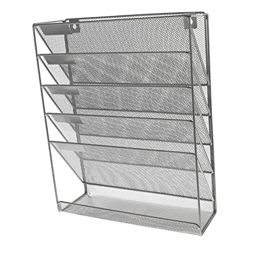 WOFASHPURET 5-layer Wall-mounted File Rack File Holder Wall Mounted Storage Racks Shelving