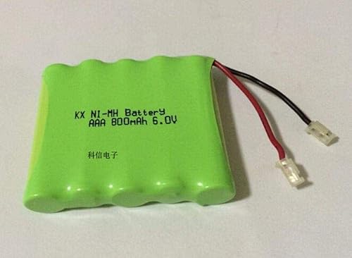 Batería Ni-Mh de 6 V AAA de 800 mAh recargable Nimh con enchufes, 1 unidad
