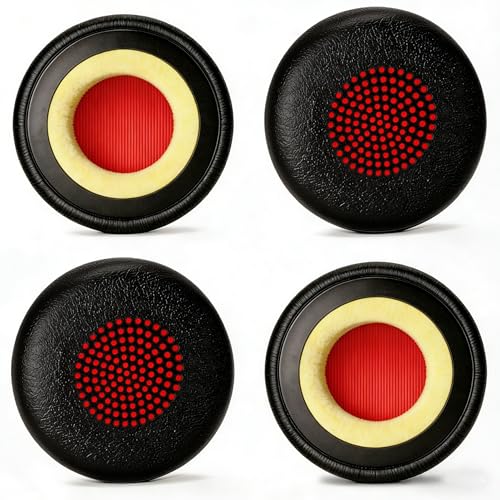 Almohadillas de repuesto para auriculares Jabra Evolve 65 40 30 20 (paquete de 4) | Almohadillas para Jabra Evolve 65/65UC/MS, 40/40UC/MS, 30/30II/30US, 20/20SE/UC/MS, Plantronics Blackwire C3210 C3220 C3225 miniatura 1