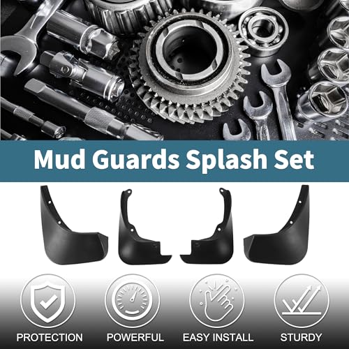 Image of Mud Flaps Splash Guards for Toyota Yaris 2006-2013 Front & Rear Mud Guards W /Mount Accessories