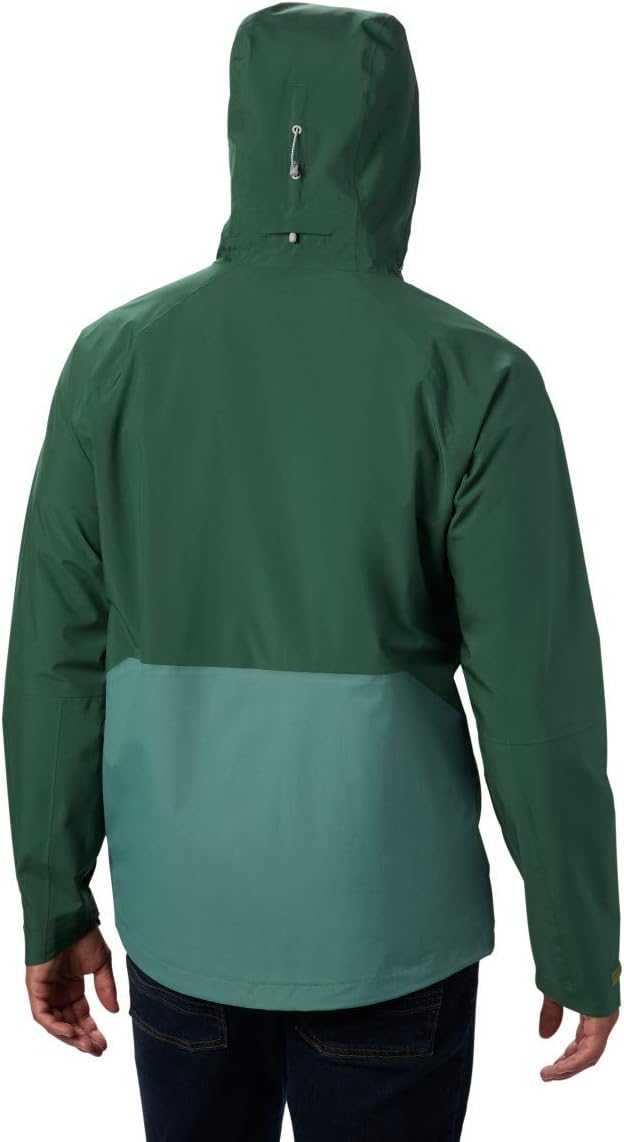 Columbia Men's Evolution Valley Rain Jacket Thyme Green/Rain Forest Medium
