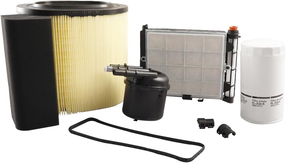 FL2124S OIL FILTERF +FD4624 FD4625 Fuel Filter + FA1927 Air filter Replacement for Ford 2017 2018 2019 Ford F250 Super Duty F350 F450 F550 6.7 Powerstroke Replaces HC3Z-9N184-C FL2051S PA8219
