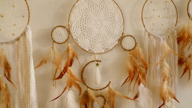 Amazon.com: 5 Pack Blue Dream Catchers for Bedroom Adult Large