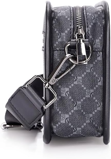 Modern Casual Sling Bag with USB Charging Port, Nylon Waterproof Crossbody Shoulder Bag, Rectangular Shape, 3 Compartments - Image 5