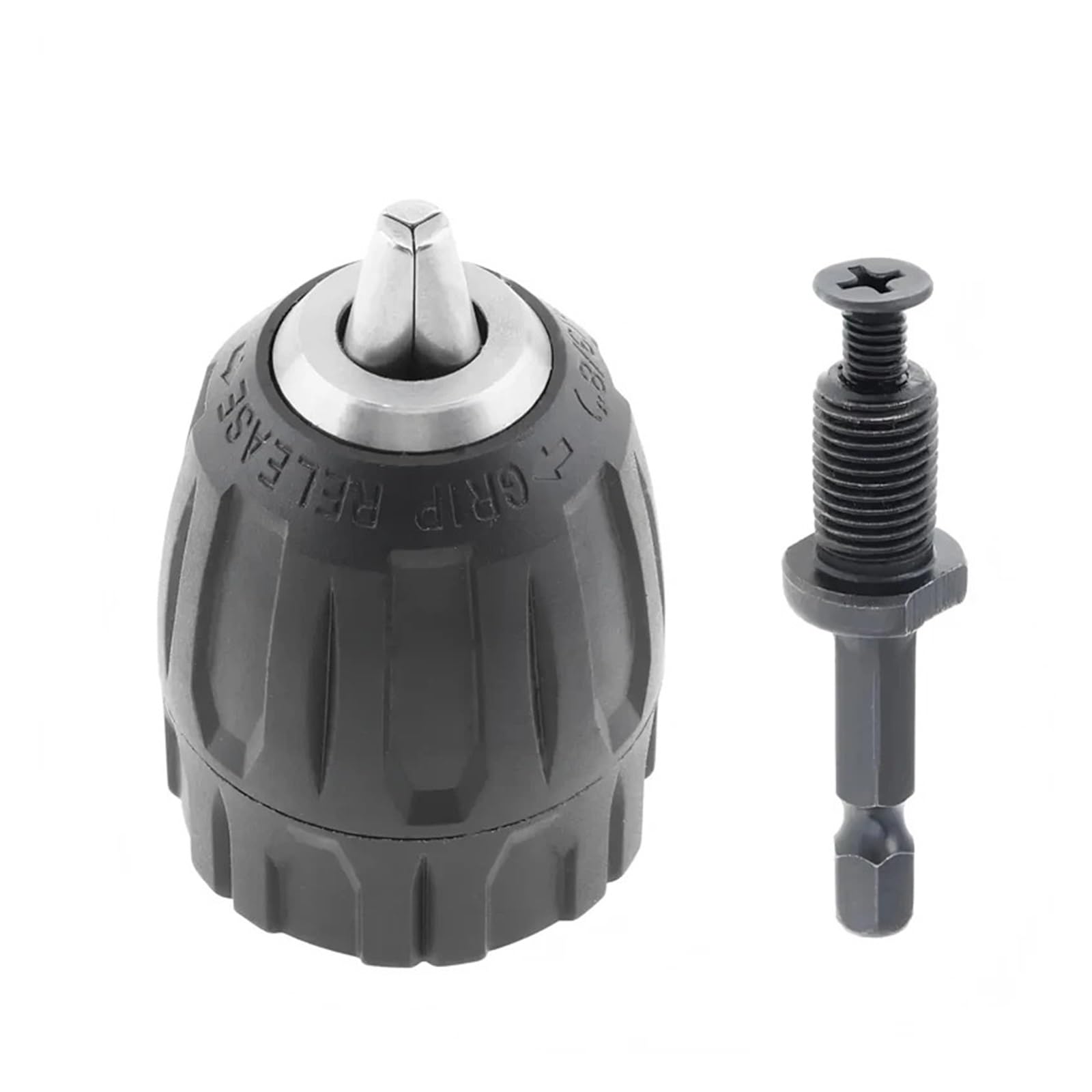 Bezkluczowy uchwyt wiertarski 0,8-10 mm 3/8" - 24UNF Gwint SDS-Plus 1/4" Gniazdo sześciokątne Kwadratowy adapter do szybkiej wymiany Młotek udarowy Wkrętak udarowy(Chuck and Hex)