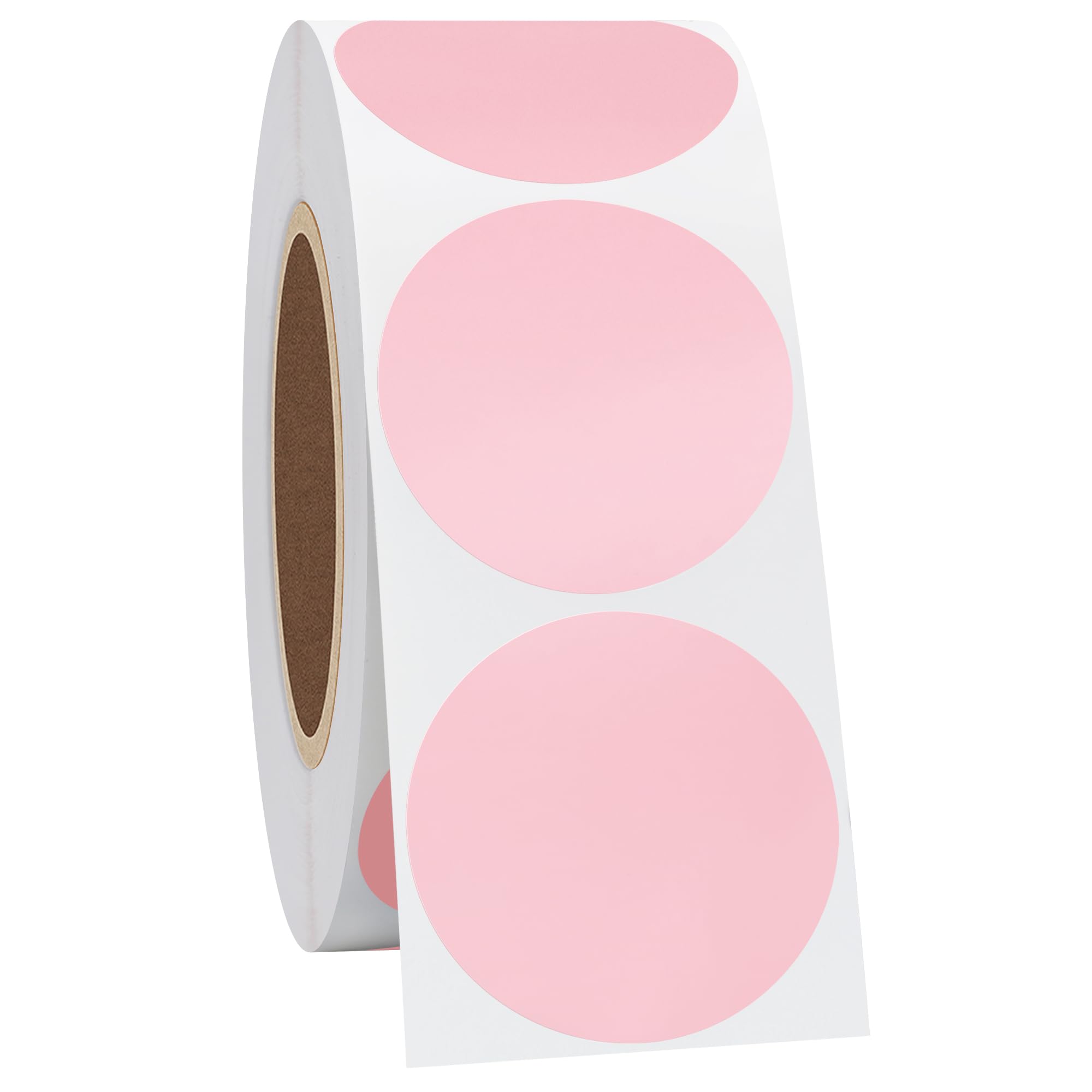 Hycodest 1.5" Circle Thermal Sticker Labels, Multi-Purpose Self-Adhesive Round Direct Thermal Labels for Labels Printer 1000 Labels (Pink) โ image 1