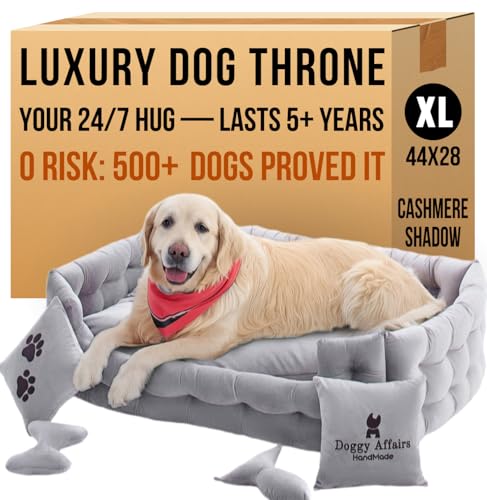 Luxury Dog Bed Chesterfield – Handcrafted Velvet Throne for Dogs