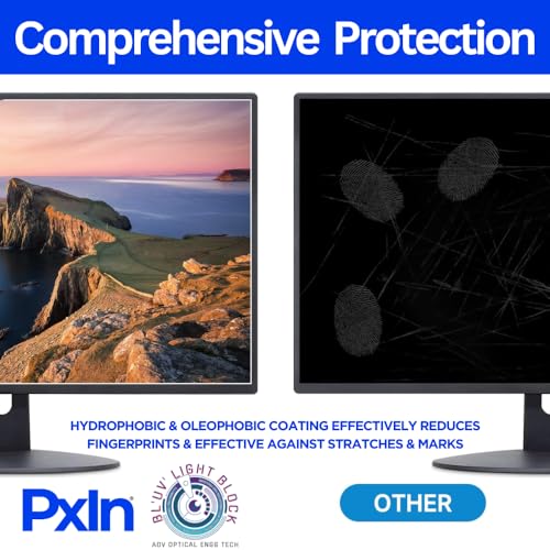 Image of Pxin 20 Inch (4:3) Anti Glare & Anti Blue light Monitor Screen Guard | Anti-Blue | Anti-Glare | No Eye Strain