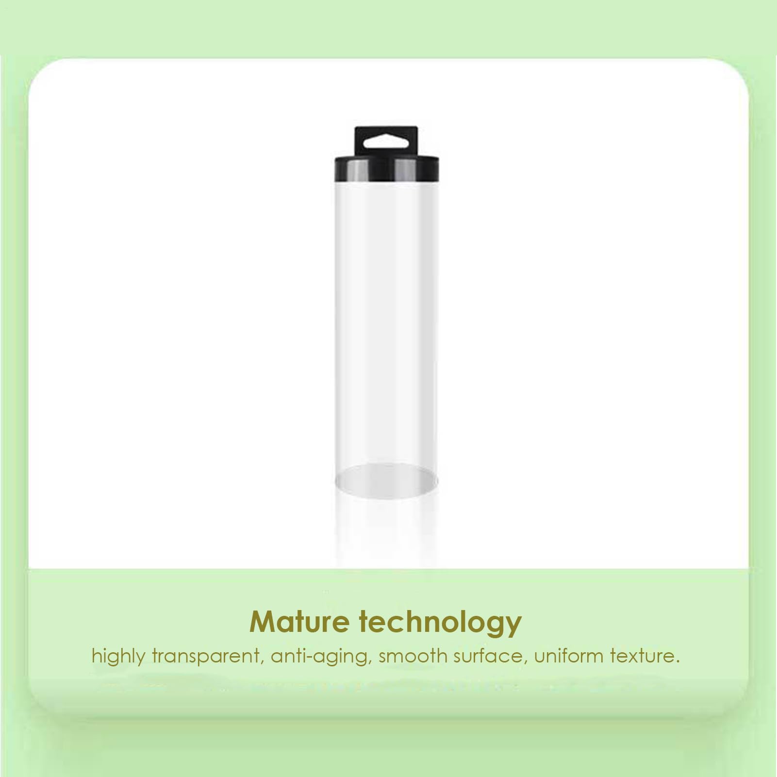 Tube de rangement pour balles de tennis en plastique transparent empilable