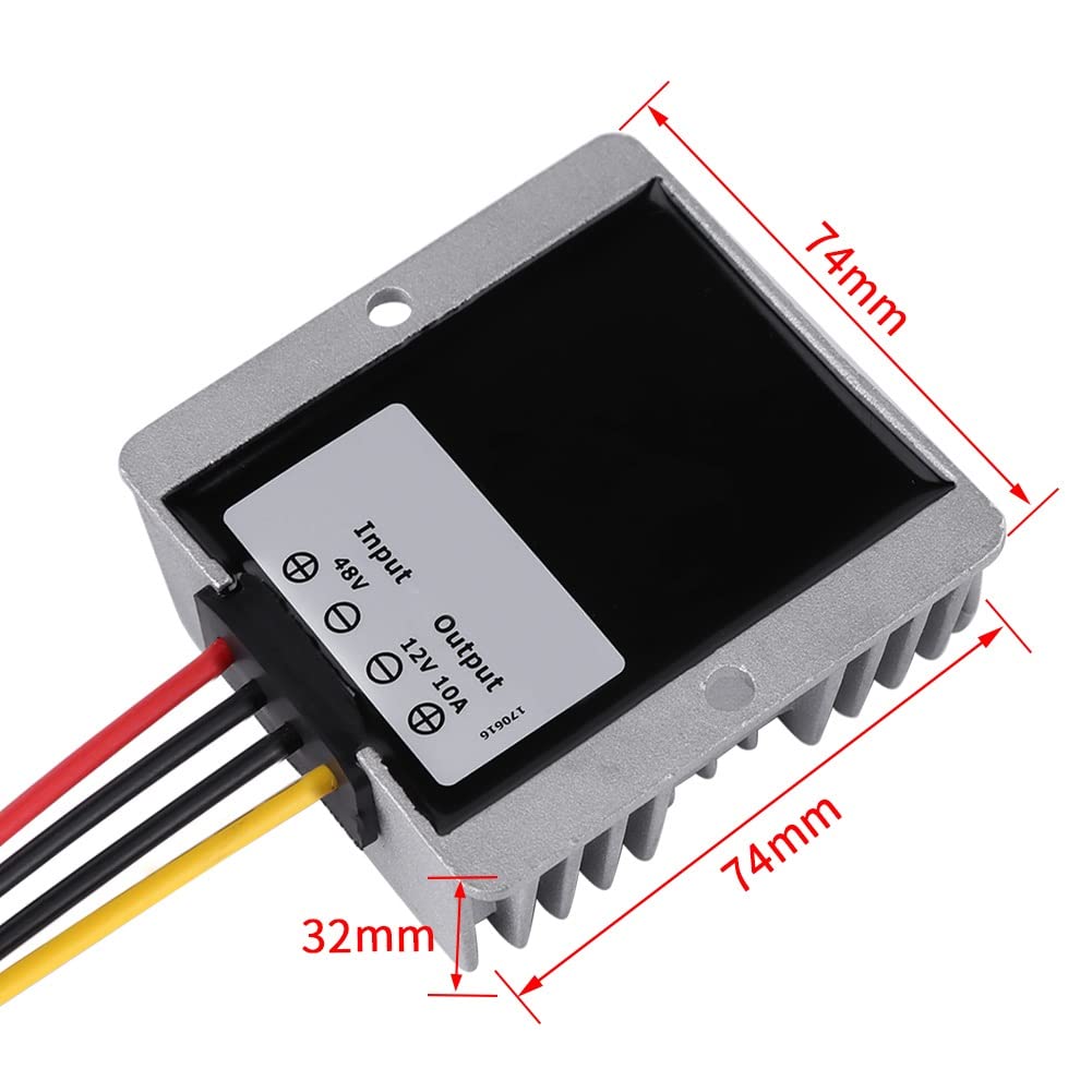 Jadeshay DC-DC Wandler 48V auf 12V 10A 120W Spannungsabwärtsmodul, Buck-Netzteil-Konverter Spannungsstabilisator 12V Ausgang