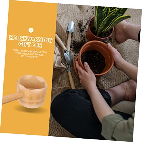 Watering Ladle Portable Bathtub For Plastic Spoon Spoons Bathing Kitchen Ladles Wood Water Scoop Dipper Ladle Bath Ladle Bamboo Ladle Water Ladle Scoop Bamboo Solid Pack #TOP5